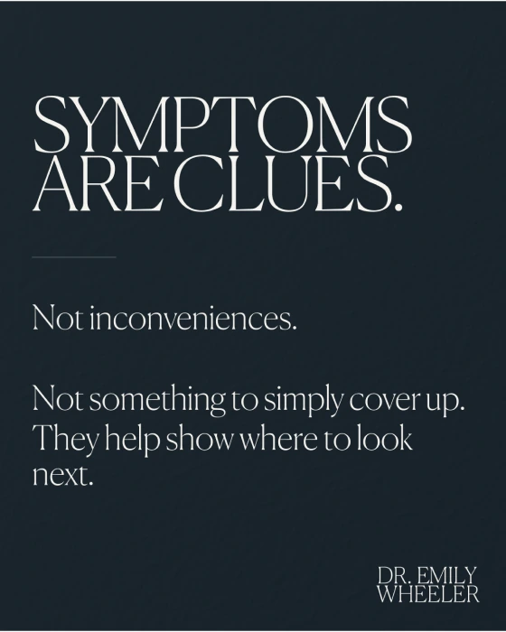 Dr Emily Wheeler Symptoms are clues editorial post